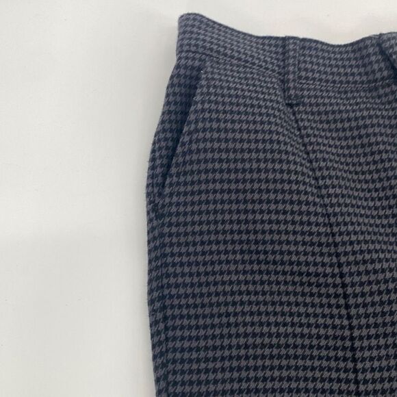 Abercrombie & Fitch Houndstooth The Skinny Ultra High Rise Dogtooth Split Leg Wi - Picture 7 of 16